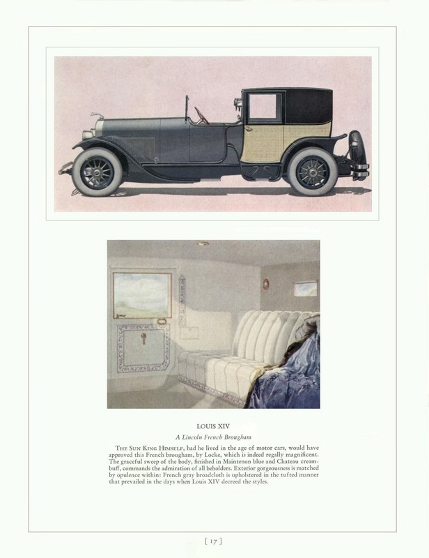1927 Lincoln Cars Brochure Page 1